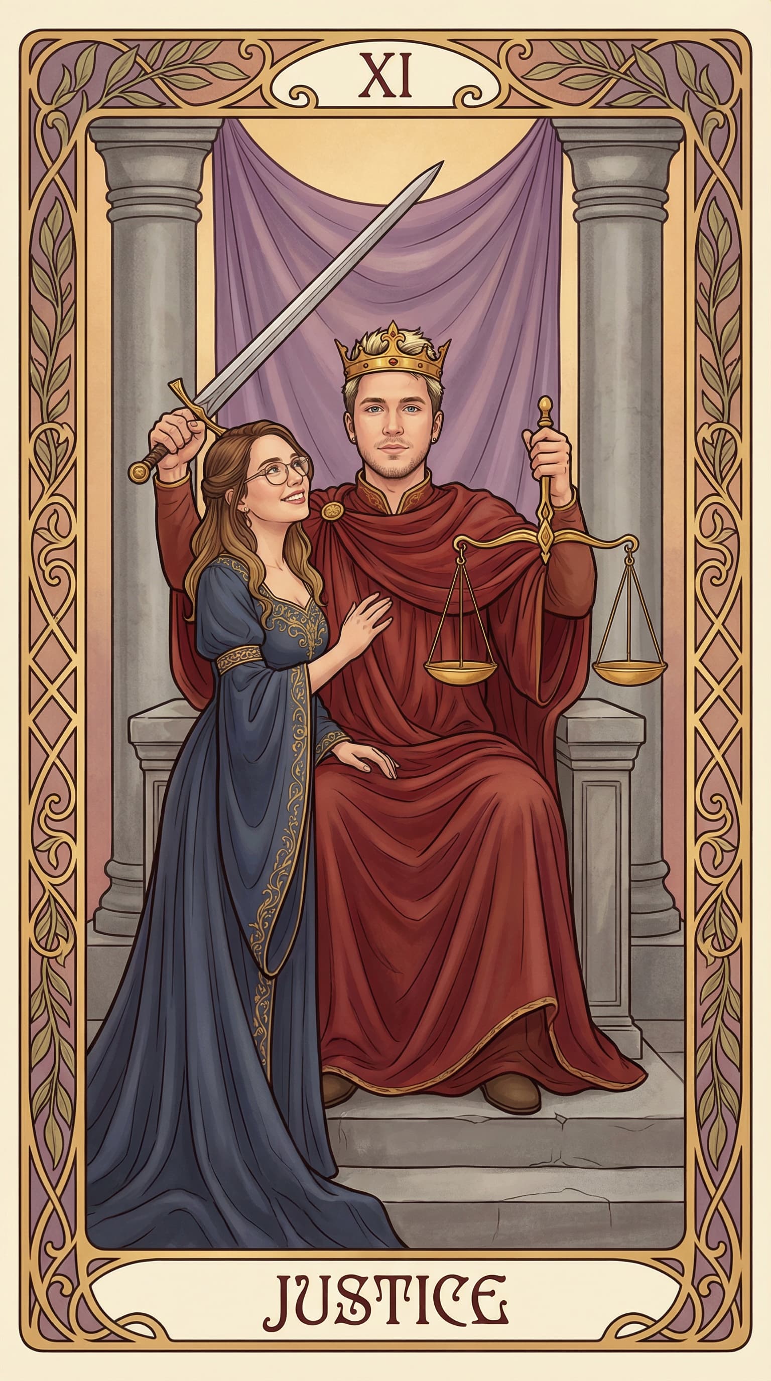 Tarot kochanków example 3