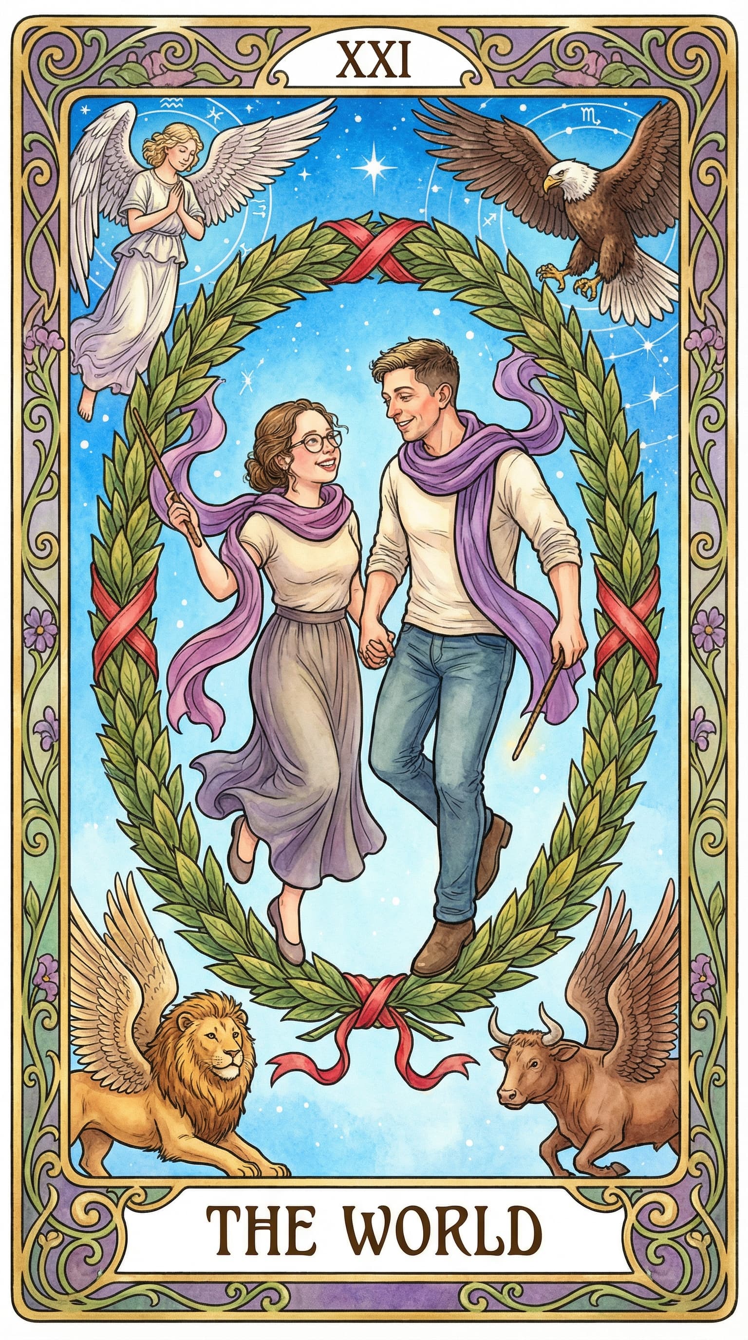 Älskandes tarot example 2