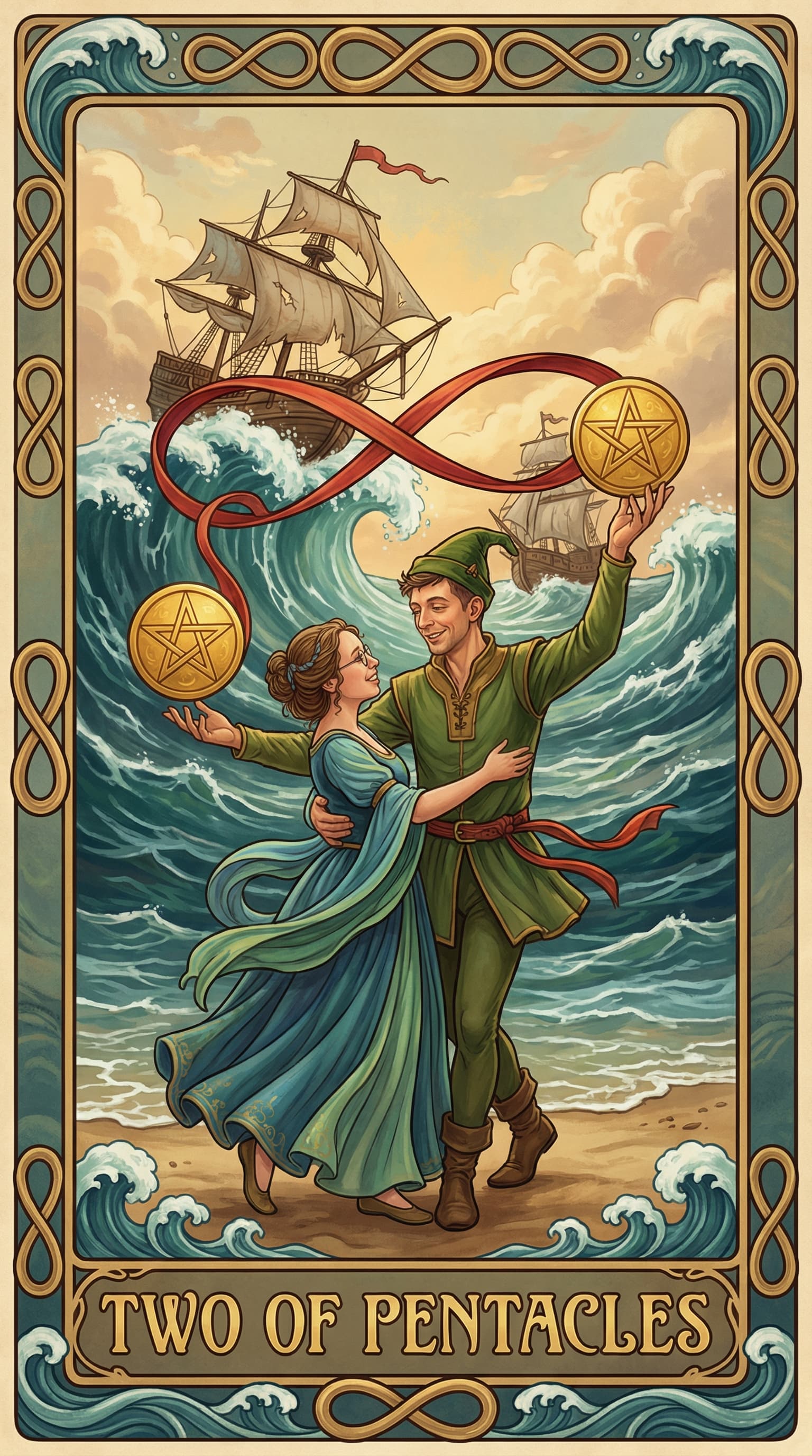 Tarot kochanków example 1