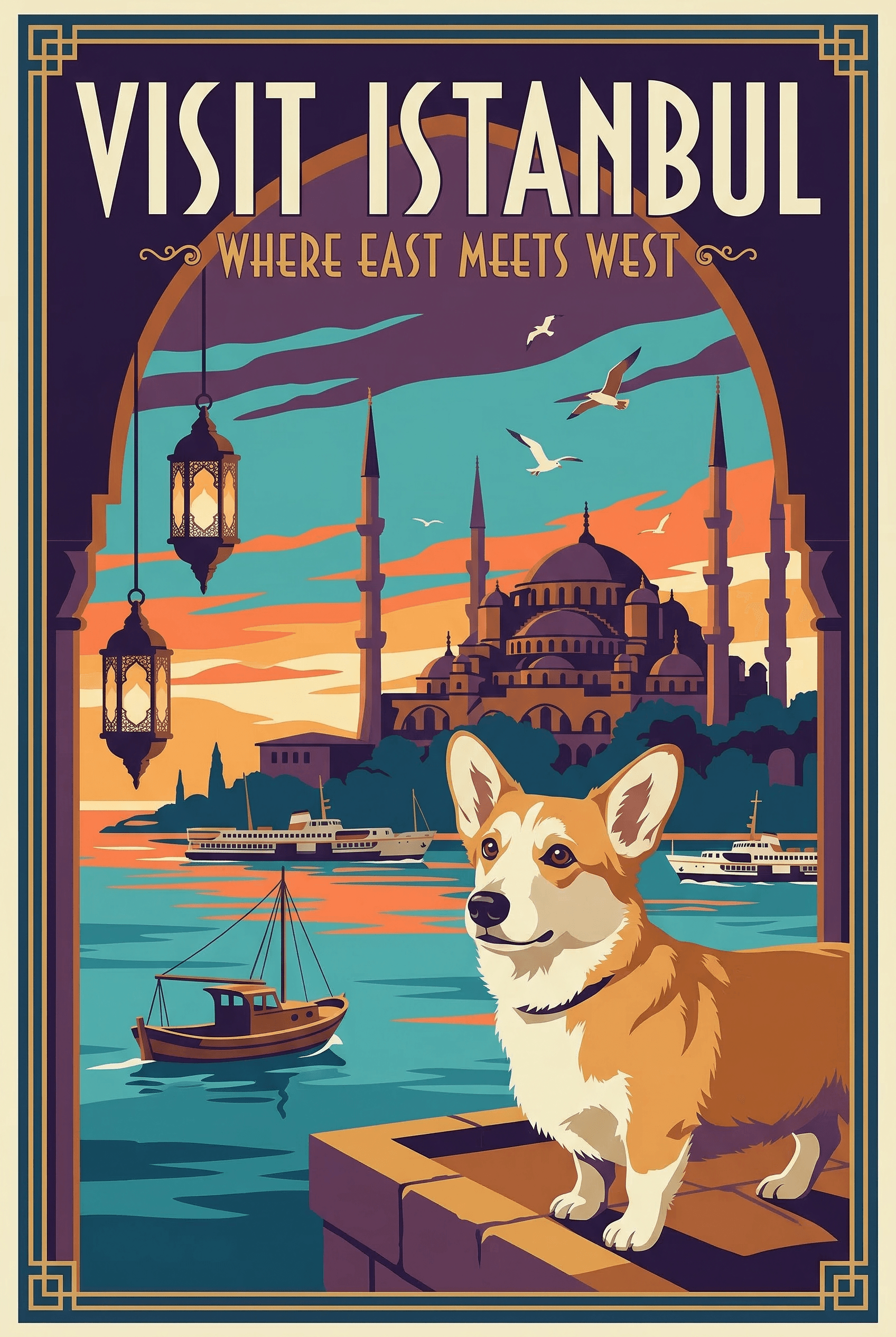 Vintage reiseplakater example 3