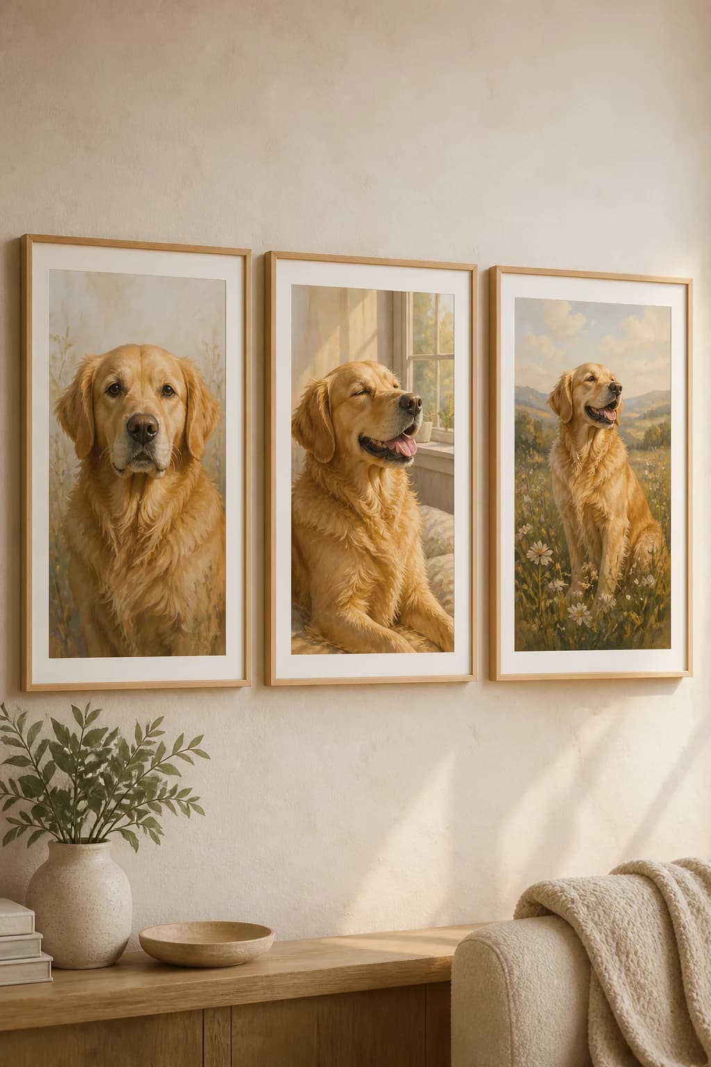 Three-Scene Pet Gallery example 1